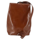 CARTIER PANTHERE Shoulder Bag Patent leather Brown Silver Auth bs29942-3