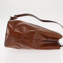 CARTIER PANTHERE Shoulder Bag Patent leather Brown Silver Auth bs29942-5