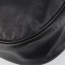 BOTTEGA VENETA Shoulder Bag Leather Black Gold Auth bs29943-14