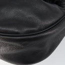 BOTTEGA VENETA Shoulder Bag Leather Black Gold Auth bs29943-15