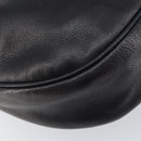 BOTTEGA VENETA Shoulder Bag Leather Black Gold Auth bs29943-16
