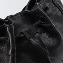 BOTTEGA VENETA Shoulder Bag Leather Black Gold Auth bs29943-17