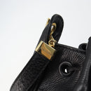 BOTTEGA VENETA Shoulder Bag Leather Black Gold Auth bs29943-10