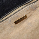 BOTTEGA VENETA Shoulder Bag Leather Black Gold Auth bs29943-11