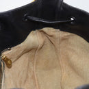 BOTTEGA VENETA Shoulder Bag Leather Black Gold Auth bs29943-18