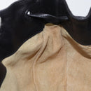 BOTTEGA VENETA Shoulder Bag Leather Black Gold Auth bs29943-19