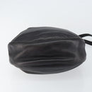 BOTTEGA VENETA Shoulder Bag Leather Black Gold Auth bs29943-5