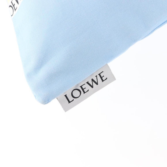 LOEWE Drawstring Pouch Canvas Blue Auth bs29945