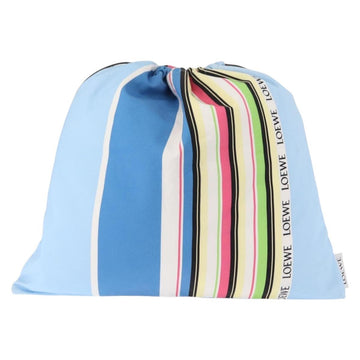 LOEWE Drawstring Pouch Canvas Blue Auth bs29945 - 0