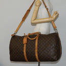 LOUIS VUITTON Monogram Keepall Bandouliere 60 Boston Bag M41412 LV Auth bs29946-25