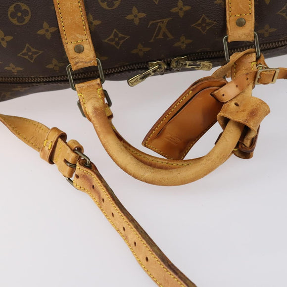 LOUIS VUITTON Monogram Keepall Bandouliere 60 Boston Bag M41412 LV Auth bs29946