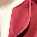 CHANEL V Stitch Flap Chain Shoulder Bag Cotton Red Silver CC Auth bs29952V-26