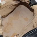 CHANEL Embossed Logo Unlimited Boston Bag Leather Black Silver CC Auth bs29953-9