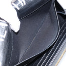 BALENCIAGA Continental Graffiti Wallet Leather Black Gold 164471 Auth bs29956-21