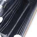 BALENCIAGA Continental Graffiti Wallet Leather Black Gold 164471 Auth bs29956-9