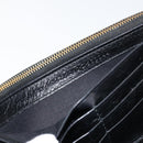 BALENCIAGA Continental Graffiti Wallet Leather Black Gold 164471 Auth bs29956-12