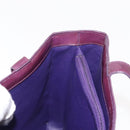 CHANEL Tote Bag Patent leather Purple Gold CC Auth bs29957-17