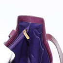 CHANEL Tote Bag Patent leather Purple Gold CC Auth bs29957-20