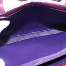 CHANEL Tote Bag Patent leather Purple Gold CC Auth bs29957-19