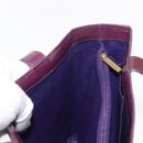 CHANEL Tote Bag Patent leather Purple Gold CC Auth bs29957-20