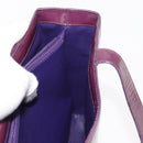 CHANEL Tote Bag Patent leather Purple Gold CC Auth bs29957-23