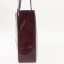 CHANEL Tote Bag Patent leather Purple Gold CC Auth bs29957-5