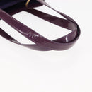 CHANEL Tote Bag Patent leather Purple Gold CC Auth bs29957-8