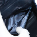 CHANEL Camellia Matelasse Flap Chain Bag Velor Navy Gold CC Auth bs29963V-22