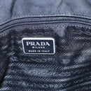 PRADA Shoulder Bag Nylon Black Silver Auth bs29964-18