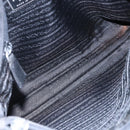 PRADA Shoulder Bag Nylon Black Silver Auth bs29964-11