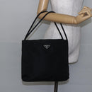 PRADA Shoulder Bag Nylon Black Silver Auth bs29964-25