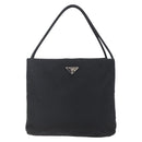 PRADA Shoulder Bag Nylon Black Silver Auth bs29964-13