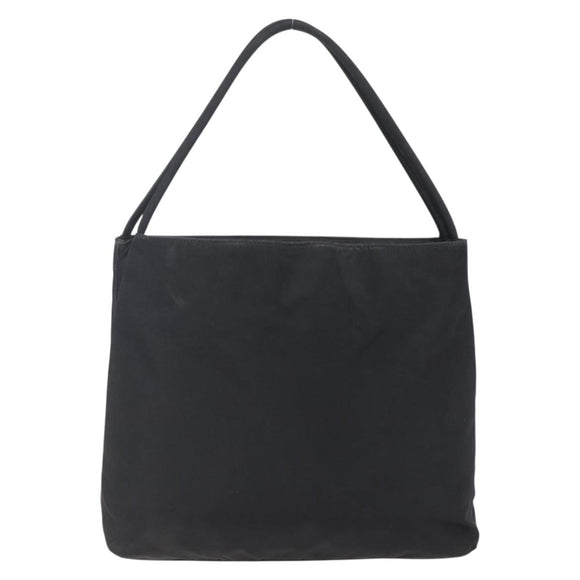 PRADA Shoulder Bag Nylon Black Silver Auth bs29964