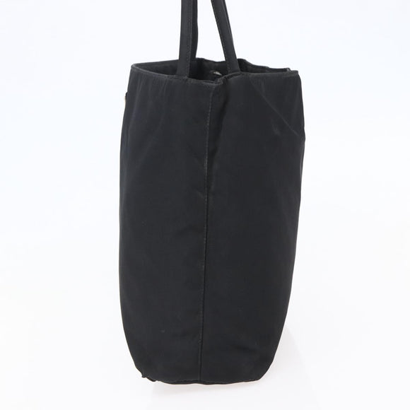 PRADA Shoulder Bag Nylon Black Silver Auth bs29964