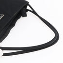 PRADA Shoulder Bag Nylon Black Silver Auth bs29964-7
