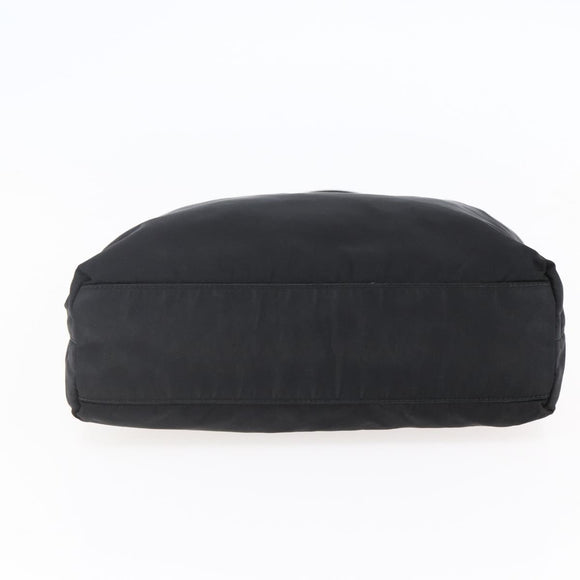 PRADA Shoulder Bag Nylon Black Silver Auth bs29964