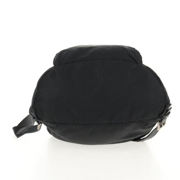 PRADA Backpack Nylon Black Silver Auth bs29965