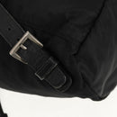 PRADA Backpack Nylon Black Silver Auth bs29965-17