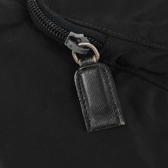 PRADA Backpack Nylon Black Silver Auth bs29965