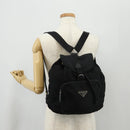 PRADA Backpack Nylon Black Silver Auth bs29965-29