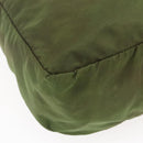 PRADA Tote Bag Nylon Khaki Silver Auth bs29971-15