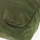 PRADA Tote Bag Nylon Khaki Silver Auth bs29971-16