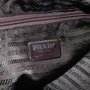 PRADA Tote Bag Nylon Khaki Silver Auth bs29971-19