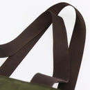 PRADA Tote Bag Nylon Khaki Silver Auth bs29971-14