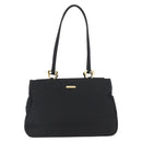 SAINT LAURENT Tote Bag Nylon Black Gold Auth bs29972-2
