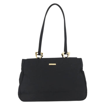 SAINT LAURENT Tote Bag Nylon Black Gold Auth bs29972 - 0