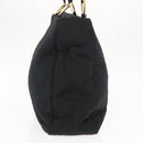 SAINT LAURENT Tote Bag Nylon Black Gold Auth bs29972-6