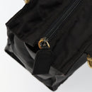PRADA Hand Bag Nylon Black Gold Auth bs29974-10