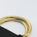 PRADA Hand Bag Nylon Black Gold Auth bs29974-8