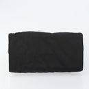 PRADA Hand Bag Nylon Black Gold Auth bs29974-5